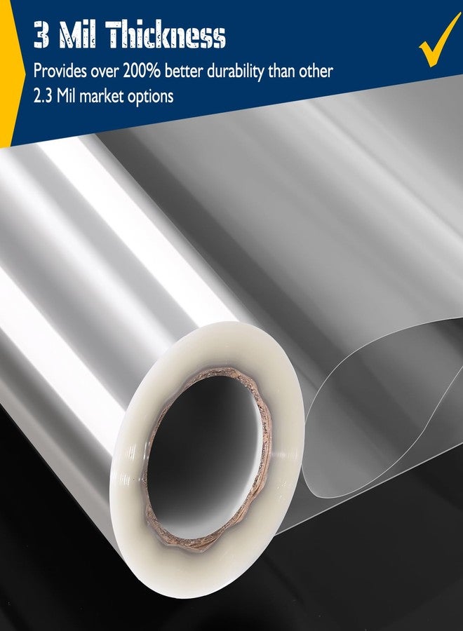Vanhench Clear Cellophane Wrap, 16" x 100' 3Mil Thick Cellophane Wrap Roll for Gift Basket Treats Goodie Bouquet Flower Wrapping, Clear Plastic Wrap for Valentines Birthday Gifts, Easter Gift Wrapping for Eggs - Image 4